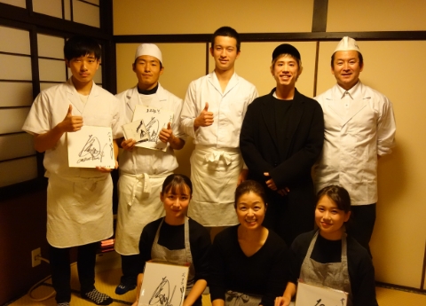 脱皮伊勢海老を食した方々